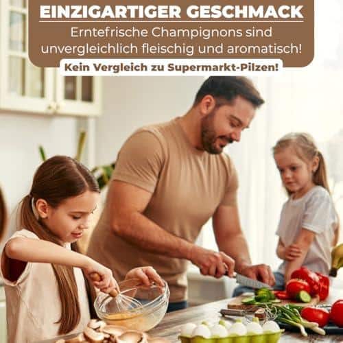 N Ihnen eine reiche Ernte frischer Champignons.
✓ EINFACHE ANWENDUNG: Das Komplettset enthält alles, was Sie benötigen, um Ihre eigenen Champignons zu züchten. Mit der detaillierten Anleitung gelingt die Aufzucht auch Anfängern und Kindern.
✓ FRISCHE UND QUALITÄT: Genießen Sie die Frische und Qualität Ihrer selbst gezüchteten Champignons. Sie können die Pilze direkt aus der Zuchtbox ernten und in verschiedenen Gerichten verwenden.
✓ SPAß FÜR DIE GANZE FAMILIE: Die Pilzzucht ist nicht nur eine interessante und lehrreiche Erfahrung, sondern auch eine unterhaltsame Aktivität für die ganze Familie.
✓ UMWELTFREUNDLICH: Mit dem Hawlik Pilzbrut Zuchtset können Sie nachhaltig und umweltfreundlich Ihre eigenen Pilze züchten, ohne einen Garten zu benötigen.
Züchten Sie Ihre eigenen frischen Champignons zu Hause mit dem Hawlik Pilzbrut Zuchtset und erleben Sie die Freude und den Stolz, Ihre eigenen Pilze zu ernten und zu genießen
