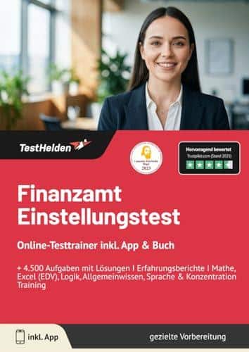 Unsere Erfahrungen mit dem Finanzamt Einstellungstest Online-Testtrainer: Mathe, Excel, Logik & mehr!