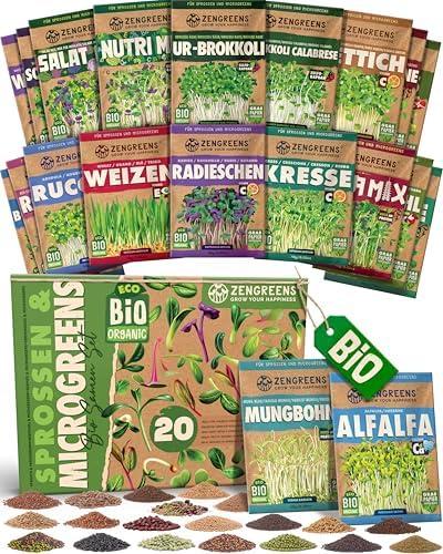 Wir Probieren aus: ZenGreens® – 20er Set Bio Sprossensamen