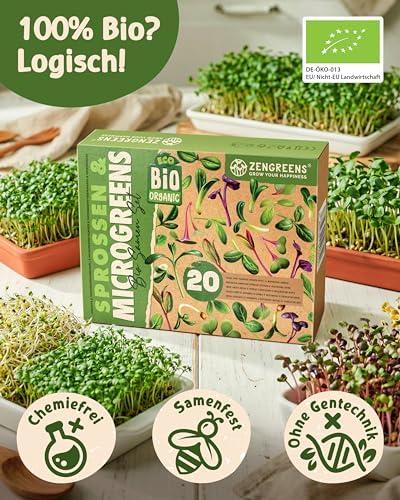 ZenGreens® - Das ultimative Sprossenparadies: 20er Set für Profis