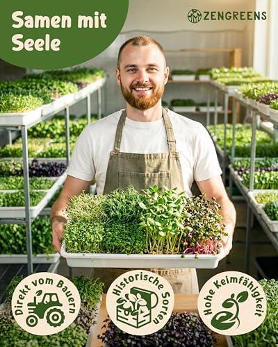 ZenGreens® - Bio Sprossensamen Deluxe: 20 Sorten für Profiköche - Leicht zu züchten - Nachhaltig & vielfältig