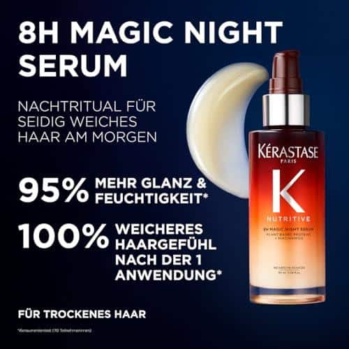 Es, trockenes Haar habe? Für feines, trockenes Haar empfehlen wir die Nutritive Serie, die speziell entwickelt wurde, um feines Haar mit Feuchtigkeit und Nährstoffen zu versorgen, ohne es zu beschweren. Beginnen Sie mit dem Bain Satin Shampoo, gefolgt von Lait Vital oder Masquintense als Conditioner. Verwenden Sie das Nutri-Supplement Scalp Serum für die Kopfhaut und das Nectar Thermique als Hitzeschutz vor dem Föhnen. Abschließend tragen Sie das 8H Magic Night Serum auf, um das Haar über Nacht zu pflegen und zu reparieren. Mit dieser Nährstoff-Routine wird Ihr feines, trockenes Haar gesund und geschmeidig aussehen